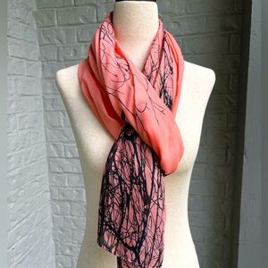 NWOT- Coral Bird Scarf/Wrap from South Africa.